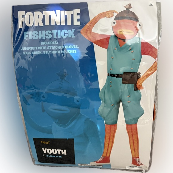 Fortnite Kids Fishstick Costume - Picture 3 of 4